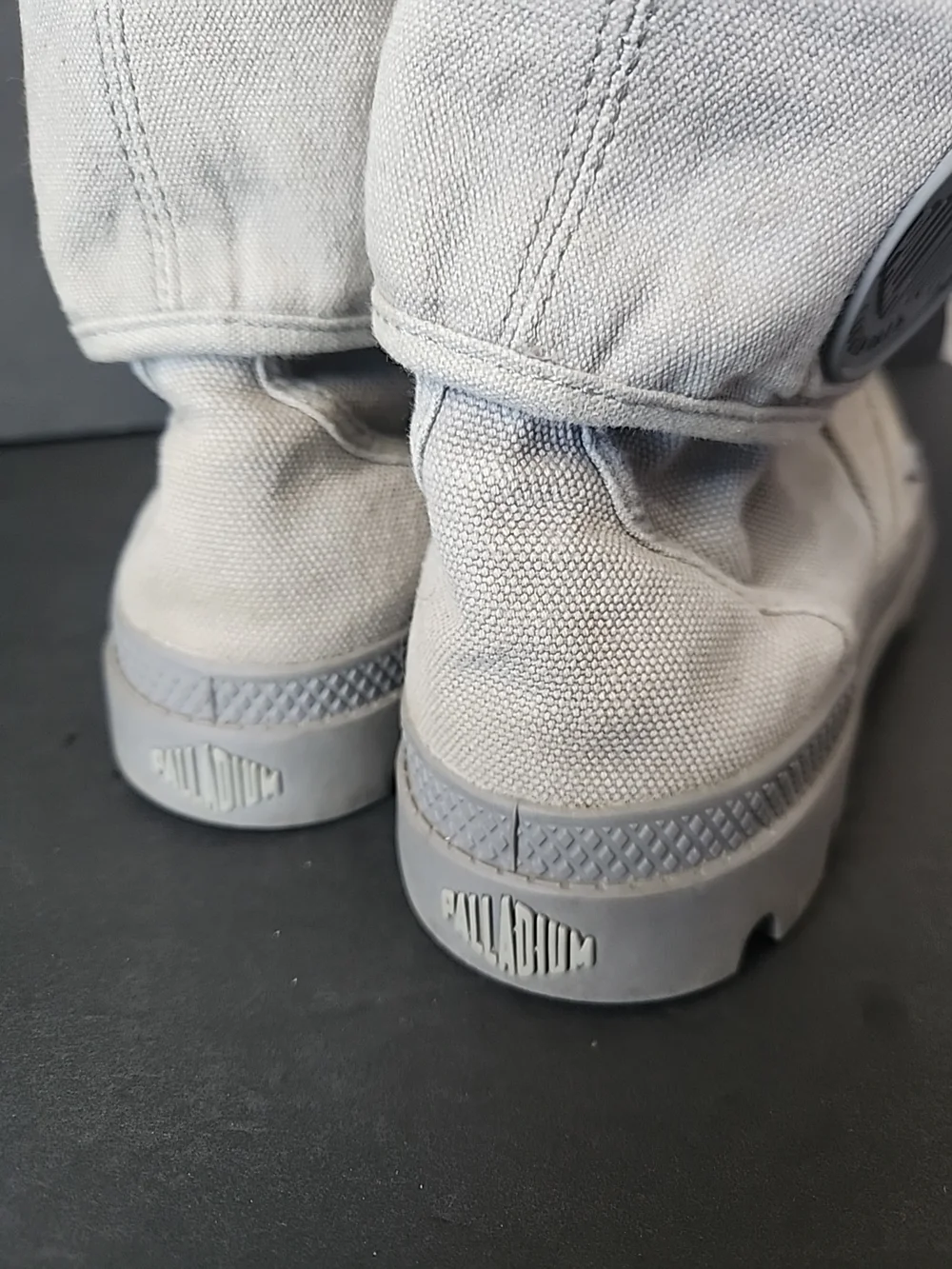 Palladium Pampa Hi Lace Up Men Boots/shoes Casual canvas Military Green sz 10.5 - Picture 7 of 8